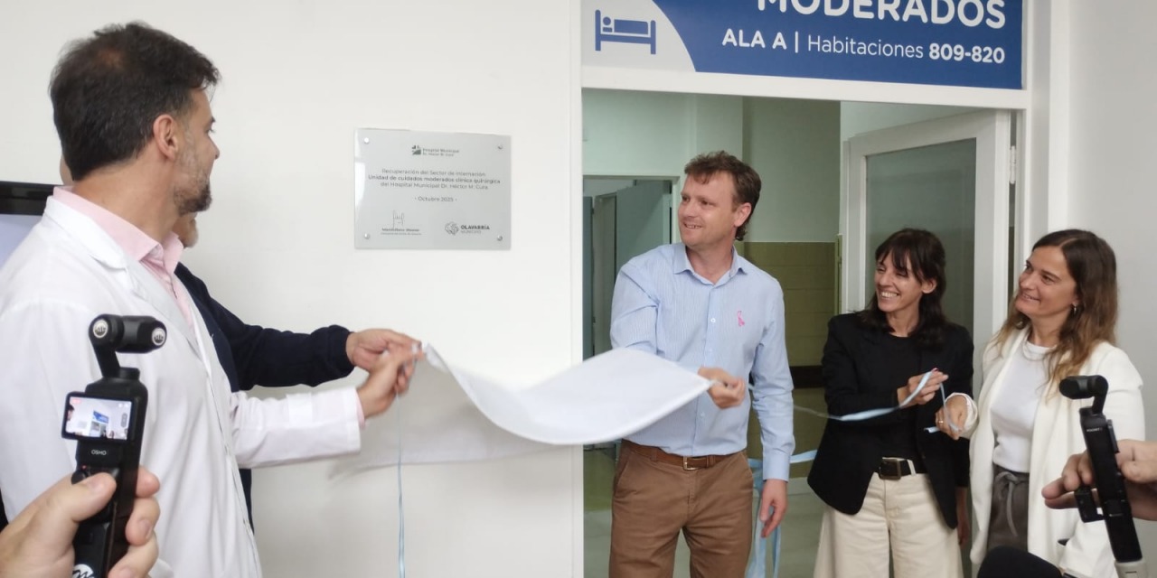 Se inauguraron las obras en cuidados moderados del Hospital